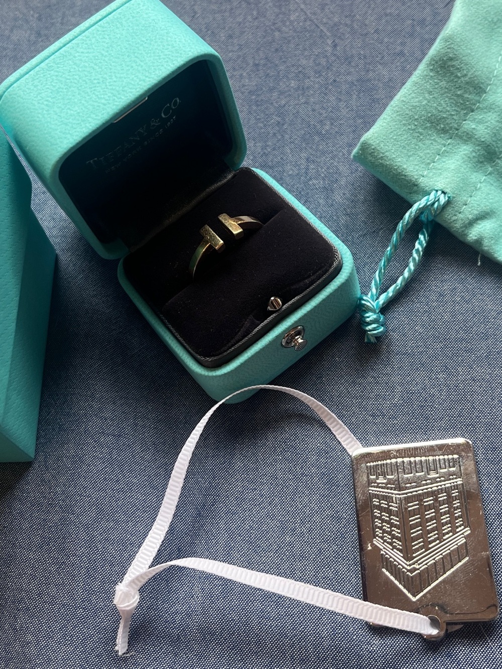 Classic open T ring Tiffany’s gently used - Picture 10 of 14